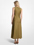 michael kors satin midi dress
