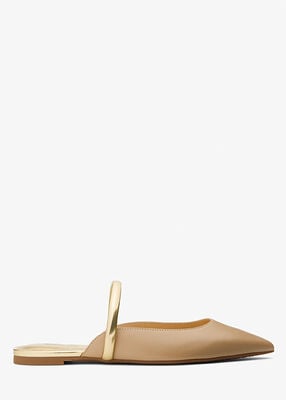 michael kors jessa flex leather mule
