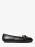 michael kors wendy leather and signature logo moccasin