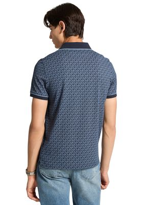 michael kors signature logo cotton jersey polo shirt