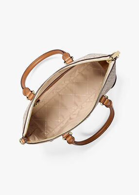 michael kors murphy medium signature logo convertible satchel