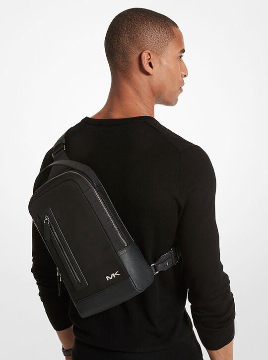 michael kors lautner nylon sling pack