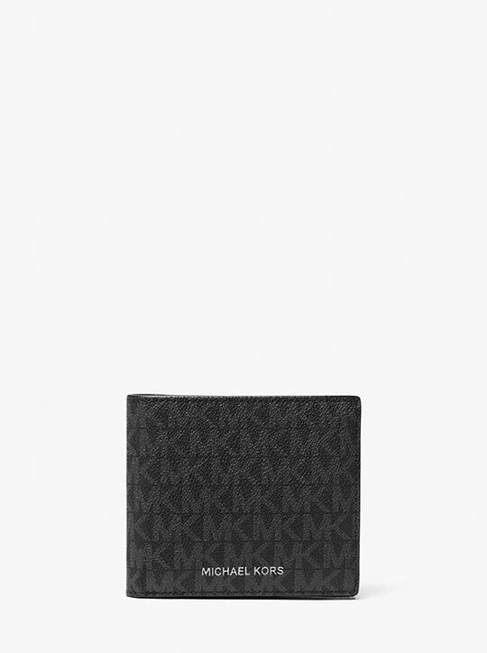 Hudson Signature Logo Billfold Wallet michael kors hudson signature logo billfold wallet