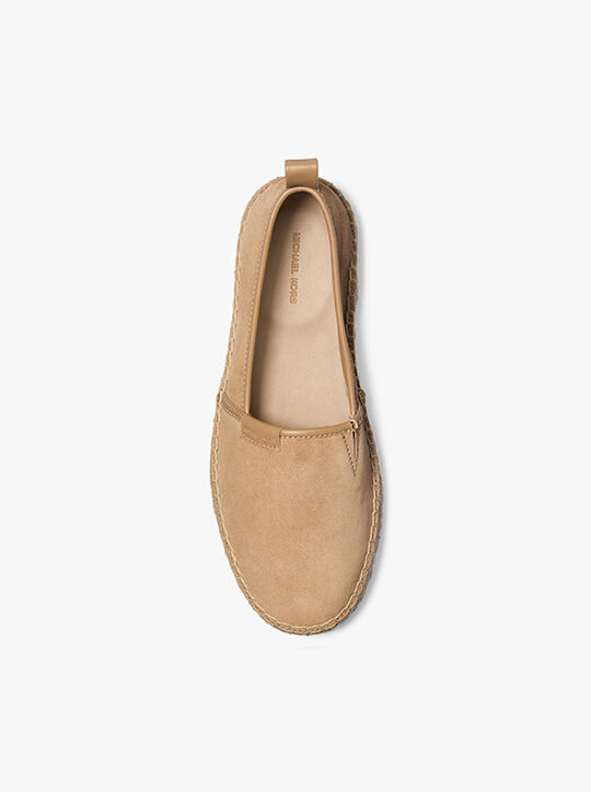 michael kors elias suede slip on espadrille