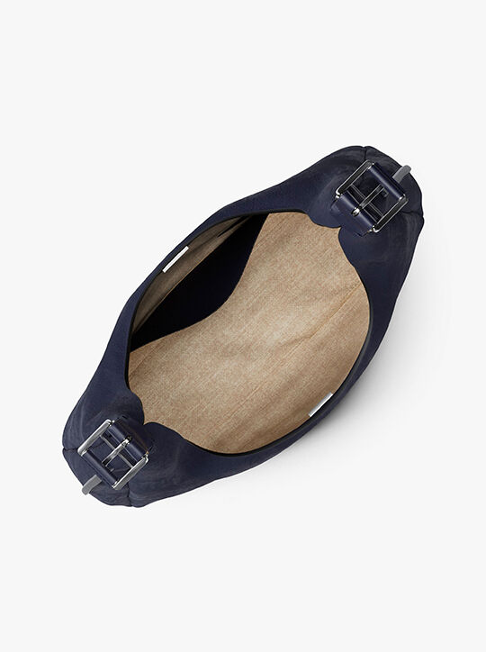 michael kors حقيبة كتف نوليتا كبيرة من جلد النوبوك