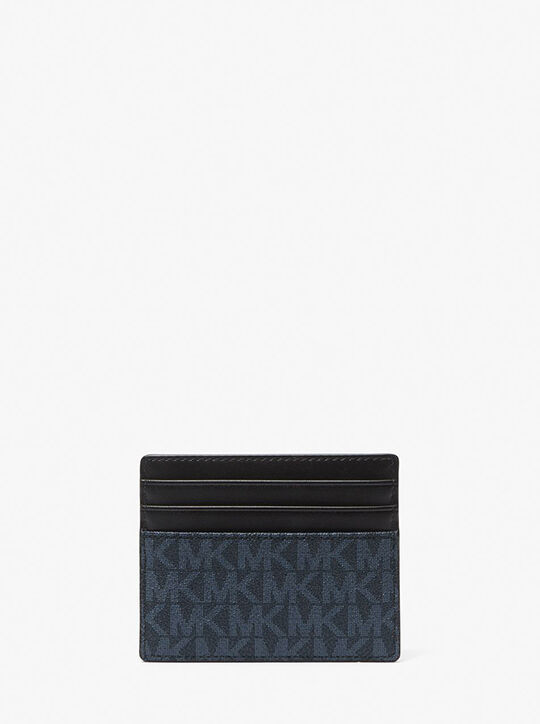 michael kors cooper signature logo card case