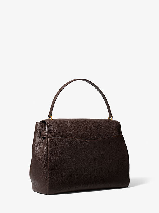 michael kors hamilton moderne large textured leather slouchy satchel
