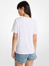 michael kors studded empire monogram cotton jersey t shirt