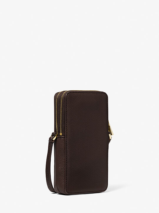 michael kors jet set small pebbled leather smartphone crossbody bag