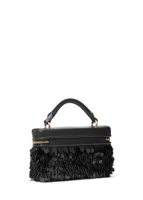michael kors jana extra small paillette embellished crossbody bag