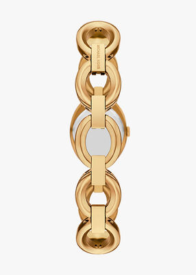 michael kors maude gold tone link watch