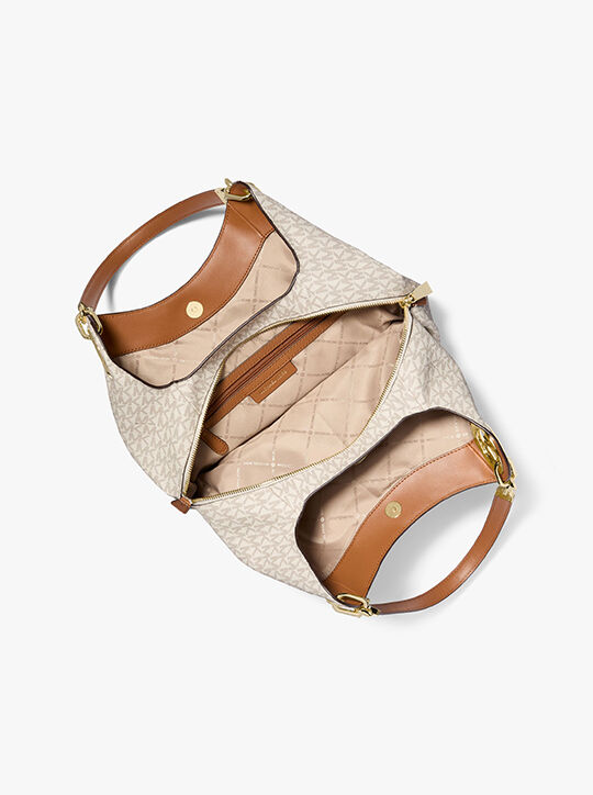 michael kors lillie large logo shoulder bag