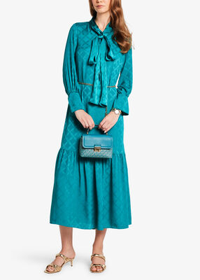 michael kors حقيبة كروسبودي قابلة للتحويل من تريبيكا، صغيرة بشعار الماركة