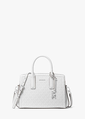 michael kors laila small signature logo satchel