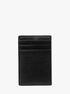 michael kors hudson pebbled leather card case