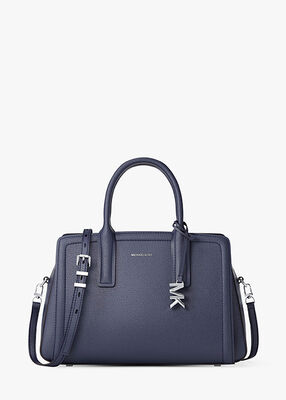 michael kors laila medium leather satchel