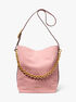 michael kors nolita large suede bucket tote bag