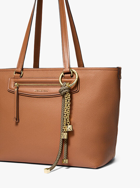 michael kors حقيبة تعليقة الحبل باللون الذهبي والمرقط