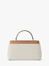 michael kors tribeca medium signature logo satchel