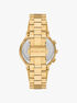 michael kors billie gold tone stainless steel watch