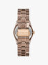 michael kors ritz pav  beige gold tone and acetate watch