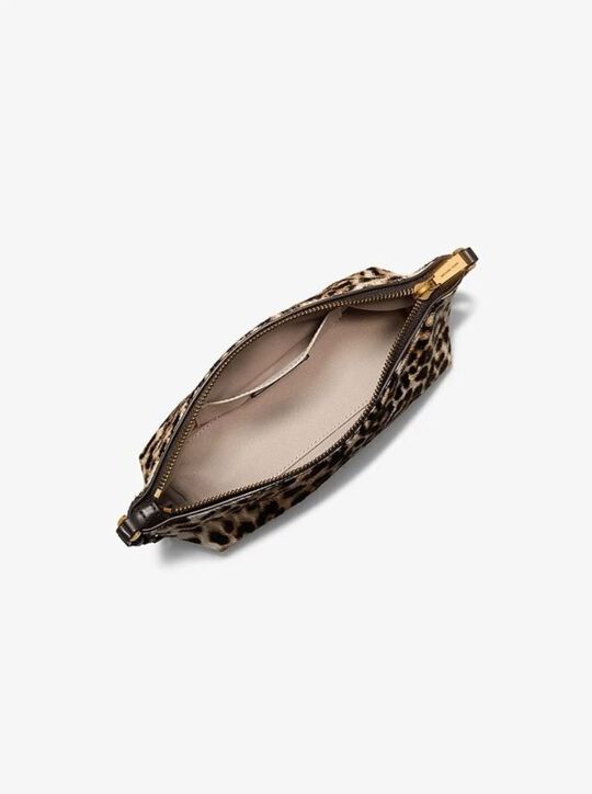Laila Small Leopard Print Calf Hair Pochette michael kors laila small leopard print calf hair pochette
