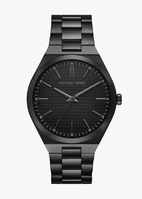 michael kors lennox three hand black watch