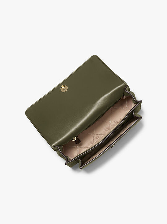 michael kors حقيبة كتف كبيرة من جلد الغزال كلير