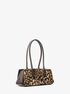 michael kors laila small leopard print calf hair shoulder bag