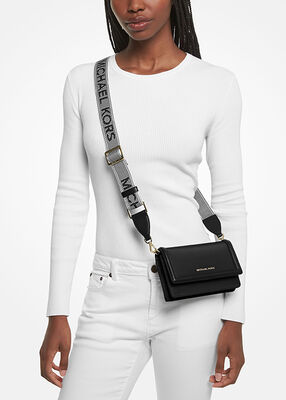 michael kors jet set small nylon gabardine smartphone crossbody bag