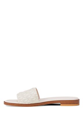 michael kors carissa signature logo slide sandal