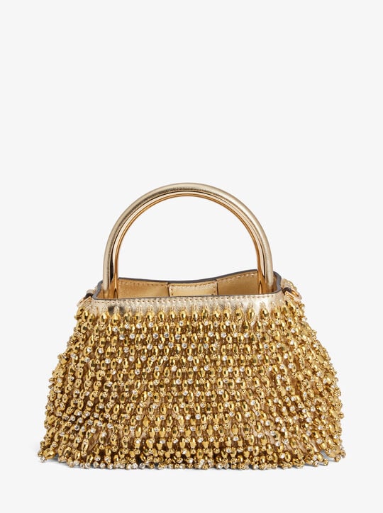 Limited-Edition Rosie Extra-Small Embellished Metallic Bucket Bag michael kors limited edition rosie extra small embellished metallic bucket bag