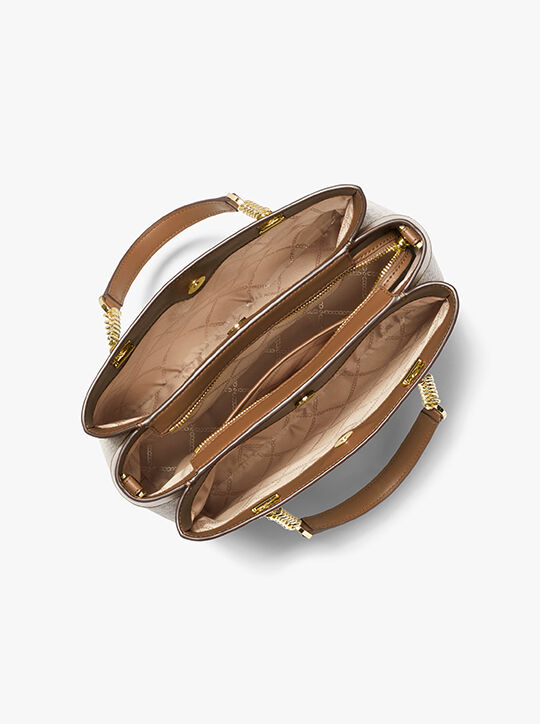 michael kors lori medium logo satchel