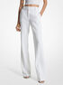 michael kors crystal embellished stretch crepe bootcut pants