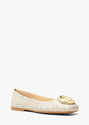 michael kors milan signature logo ballet flat