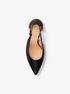 michael kors leather slingback pump