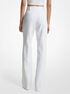 michael kors crystal embellished stretch crepe bootcut pants