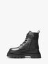michael kors colby leather combat boot