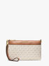 michael kors jet set medium signature logo wristlet