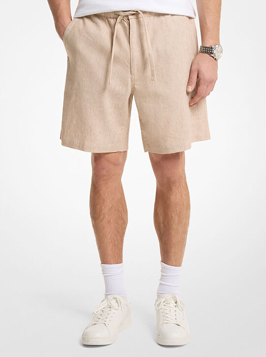 Linen Blend Shorts michael kors linen blend shorts