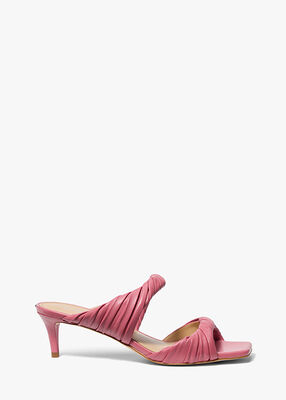 michael kors kiana leather mule sandal