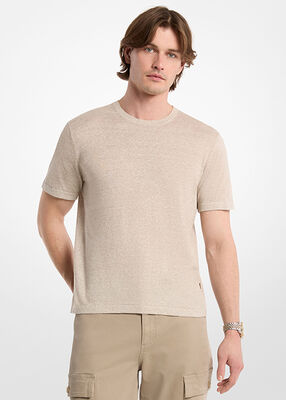 michael kors linen and cotton t shirt