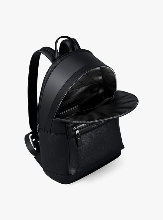 Jet Set Pebbled Leather Backpack, BLACK | Michael Kors KSA