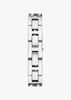michael kors mini darrington silver tone chain link watch