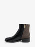 Regan Leather and Signature Logo Ankle Boot michael kors regan leather and signature logo ankle boot