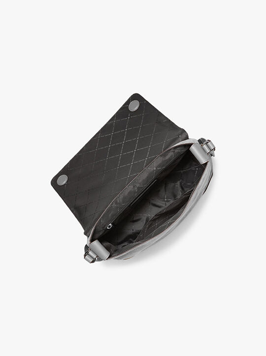 michael kors حقيبة ماسنجر هدسون صغيرة من جلد الغزال