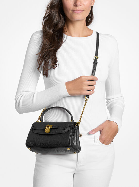 Hamilton Moderne Extra-Small Textured Leather Slouchy Crossbody Bag michael kors hamilton moderne extra small textured leather slouchy crossbody bag