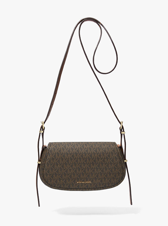 michael kors lydia small signature logo crossbody bag