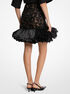 Hand-Embroidered Floral Lace and Fringe Skirt michael kors hand embroidered floral lace and fringe skirt