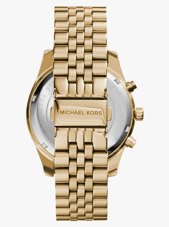 Michael Kors Men's Gold-Tone Lexington Watch